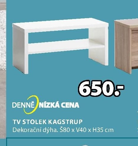 TV STOLEK KAGSTRUP (bílá)