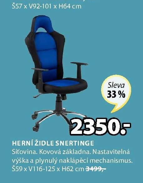 HERNÍ ŽIDLE SNERTINGE
