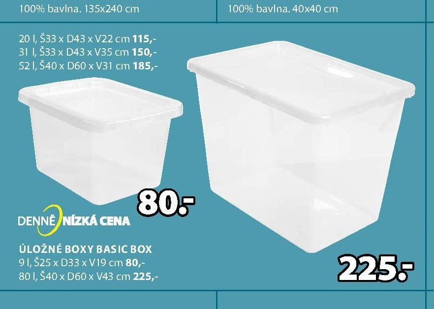Úložné boxy Basic