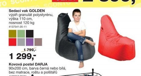 Sedací vak GOLDEN
