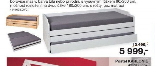 Rozkládací postel TRULA