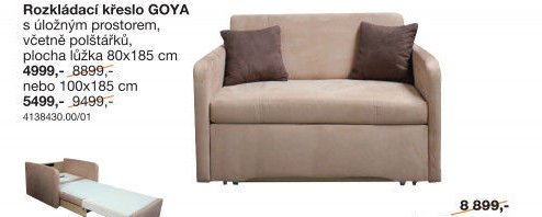 Rozkládací křeslo GOYA