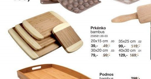 Prkénko bambus
