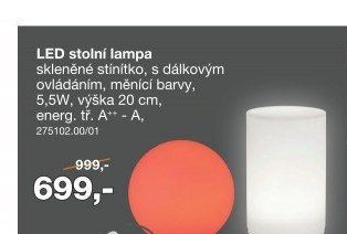 LED stolní lampa