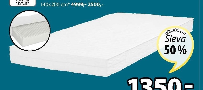 PĚNOVÁ MATRACE PLUS F30