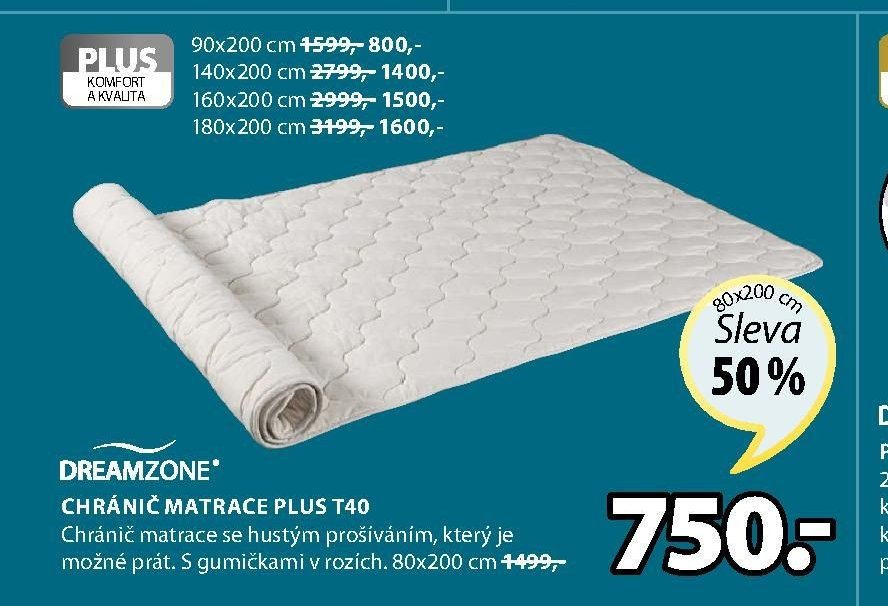 Chránič matrace PLUS T40