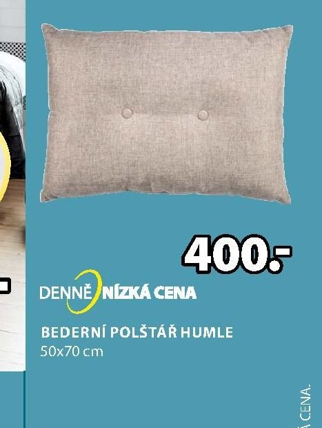 BEDERNÍ POLŠTÁŘ HUMLE 50x70 cm