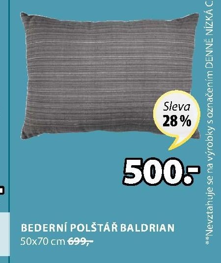 BEDERNÍ POLŠTÁŘ BALDRIAN 50x70 cm
