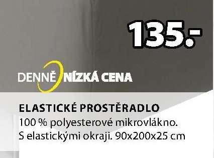 ELASTICKÉ PROSTĚRADLO 90x200x25 cm