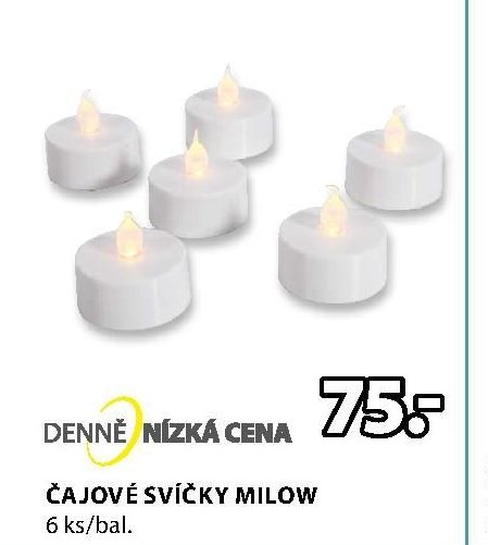 ČAJOVÉ SVÍČKY MILOW