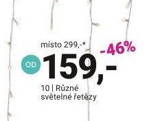 Různé světelné řetězy