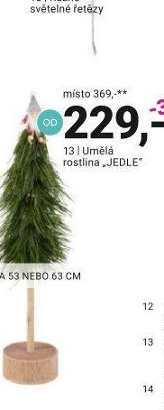 Umělá rostlina JEDLE