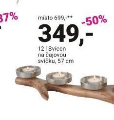 Svícen na čajovou svíčku