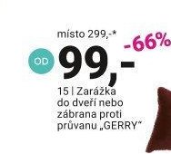 Zarážka do dveří nebo zábrana proti průvanu GERRY