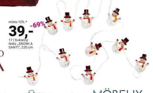 Světelný řetěz SNOWI A SANTI