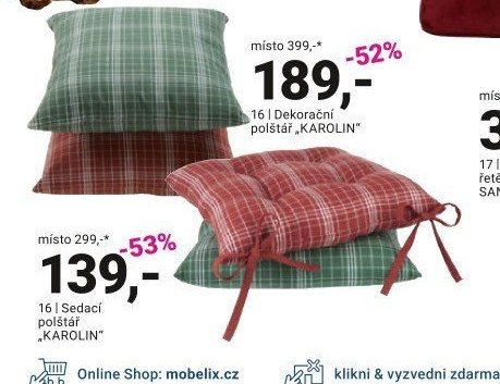 Sedací polštář KAROLIN