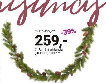 UMĚLÁ GIRLANDA „JEDLE“