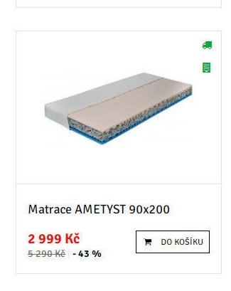 Matrace AMETYST 90x200