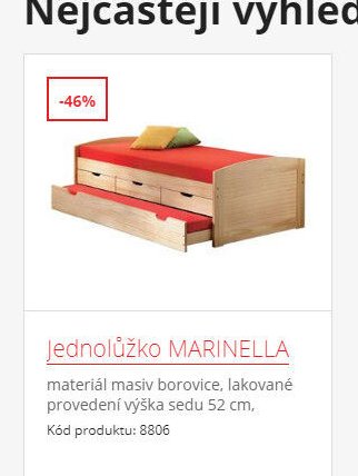 Jednolůžko MARINELLA
