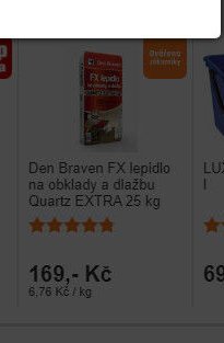 Den Braven FX lepidlo na obklady a dlažbu Quartz EXTRA 25 kg