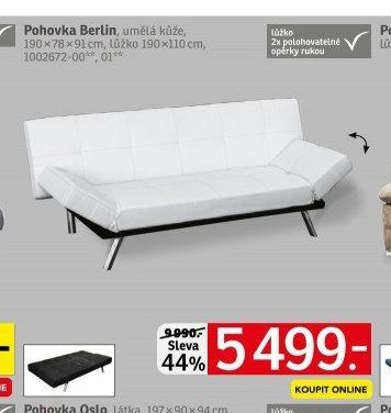 Pohovka Berlin, umělá kůže