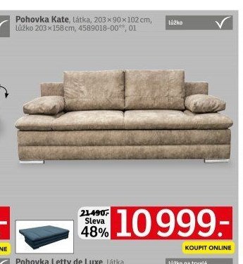 Pohovka Kate, látka