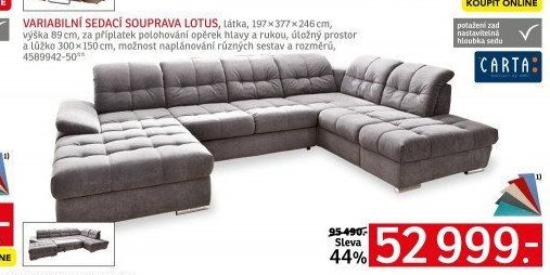 Variabilní sedací souprava Lotus