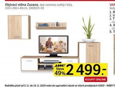 Obývací stěna Zuzana (sestava)