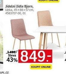 Jídelní židle Bjorn, látka