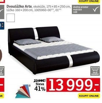 Dvoulůžko Arte