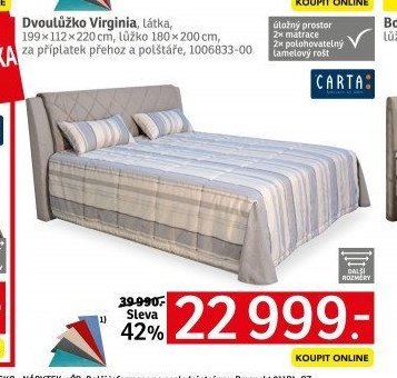 Dvoulůžko Virginia