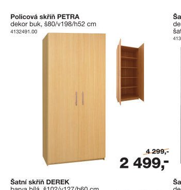 Policová skříň PETRA