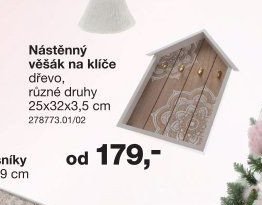 Nástěnný věšák na klíče