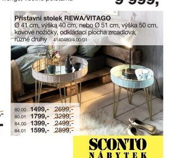 Přistavný stolek REWA/VITAGO