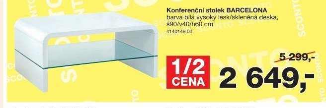 Konferenční stolek BARCELONA