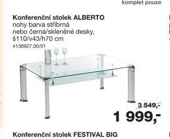 Konferenční stolek ALBERTO