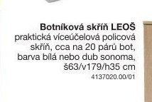 Botníková skříň LEOŠ