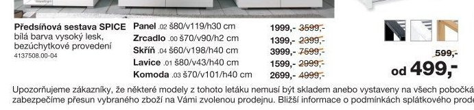Předsíňová sestava SPICE