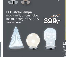 LED stolní lampa 40 cm