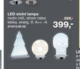 LED stolní lampa motiv míč