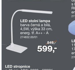 LED stolní lampa 33 cm