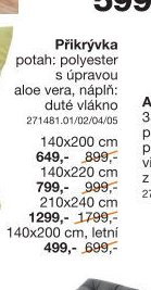 Přikrývka, 140x200 cm, 140x220 cm, 140x200 cm letní