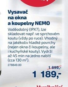Vysavač na okna a koupelny NEMO