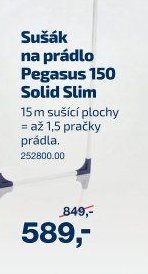 Sušák na prádlo Pegasus 150 Solid Slim