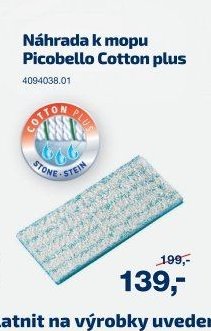 Náhrada k mopu Picobello Cotton plus
