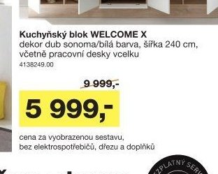 Kuchyňský blok WELCOME X