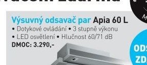 Výsuvný odsavač par Apia 60 L