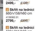 Skříň na lednici