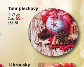 Talíř plechový