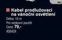 Kabel prodlužovací na vánoční osvětlení